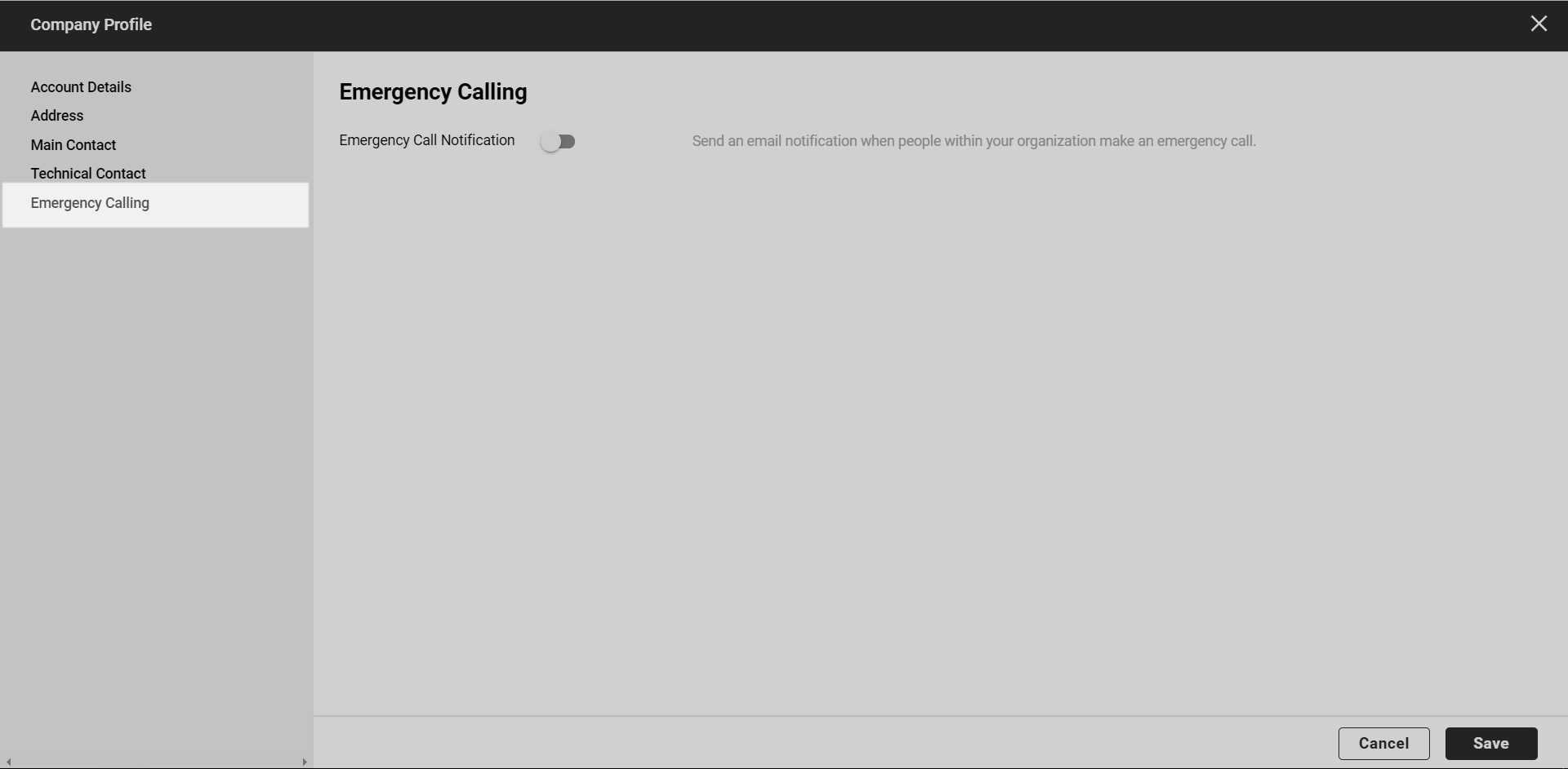 Calling Admin Portal Emergency Call Notification Verizon